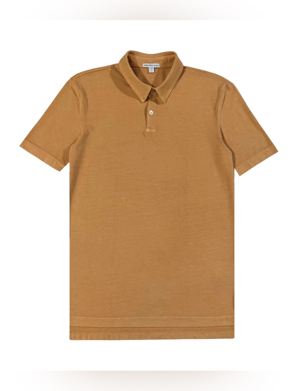 JAMES PERSE Men's Suede Jersey Short Sleeve Polo
